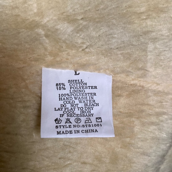 NWT Style One, Large, white/black Buffalo plaid button-up blouse with lining - Picture 5 of 6